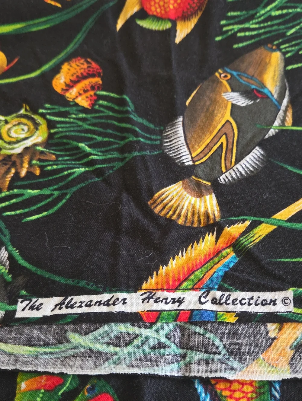 The Alexander Henry Collection Multi Colors FISHIES Marine Life 1.53 Yards